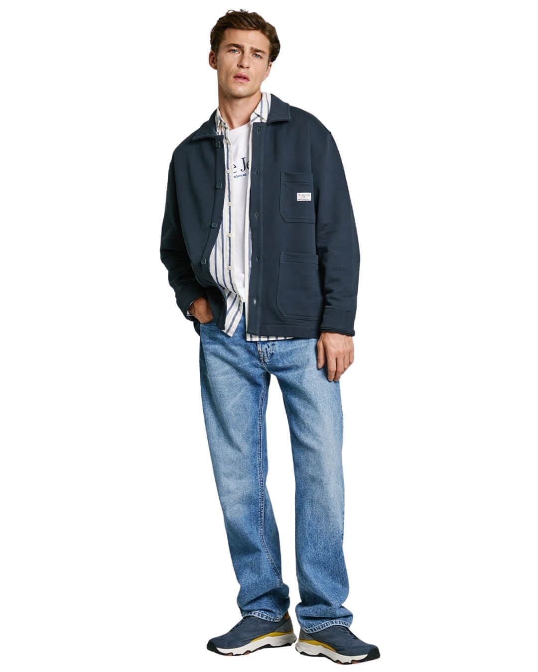 Pepe Jeans Jumpers Pepe Jeans Navy Seger Jacket Cardigan