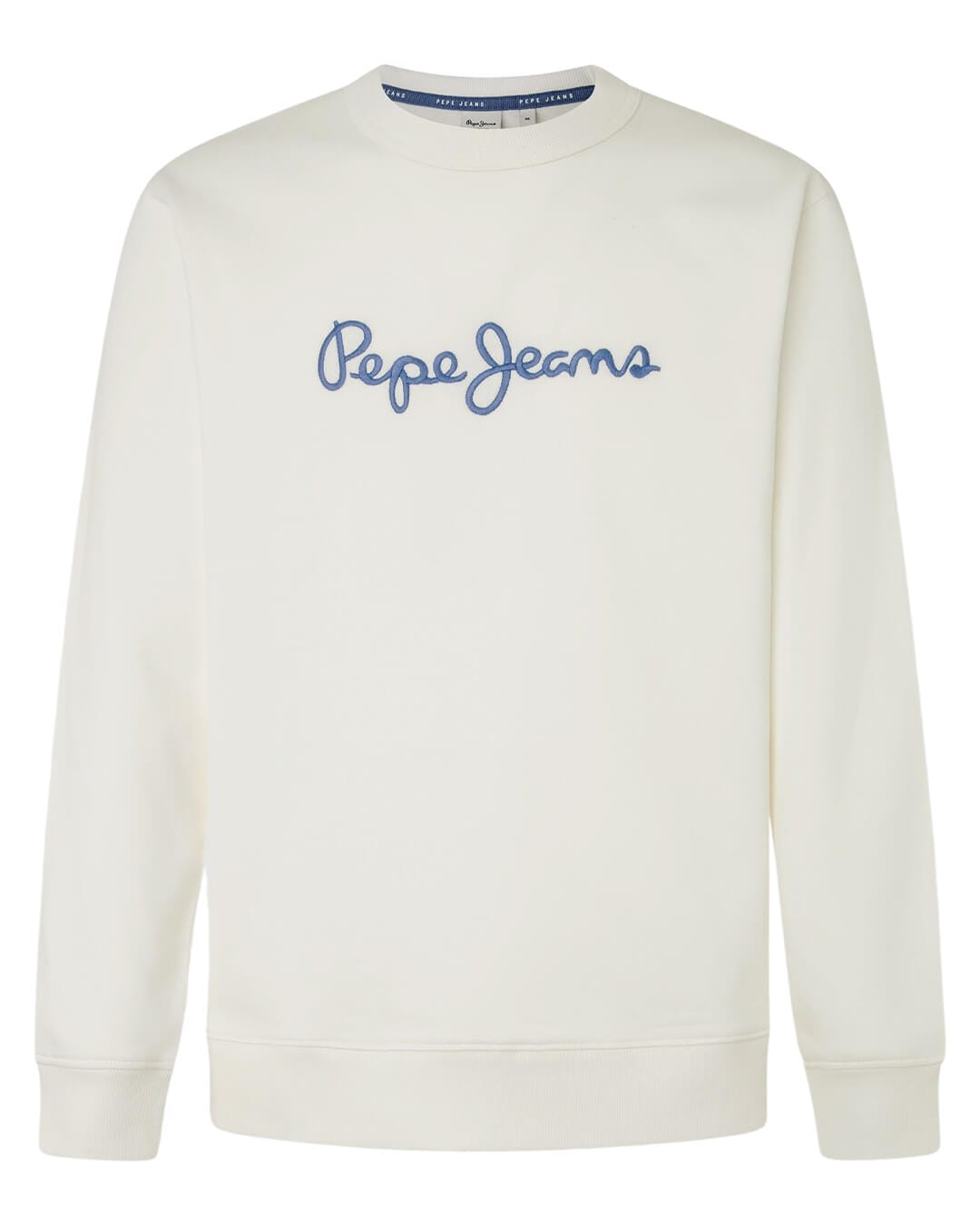 Pepe Jeans Jumpers Pepe Jeans White New Joe Crew Neck Jumper