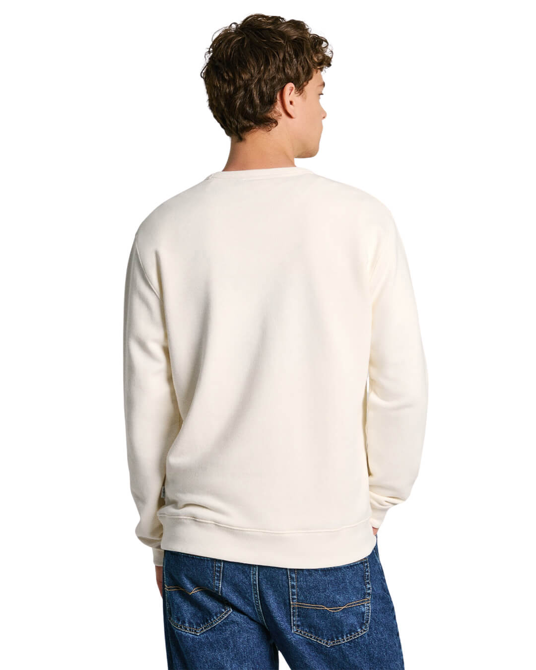 Pepe Jeans Jumpers Pepe Jeans White Sander Sweatshirt