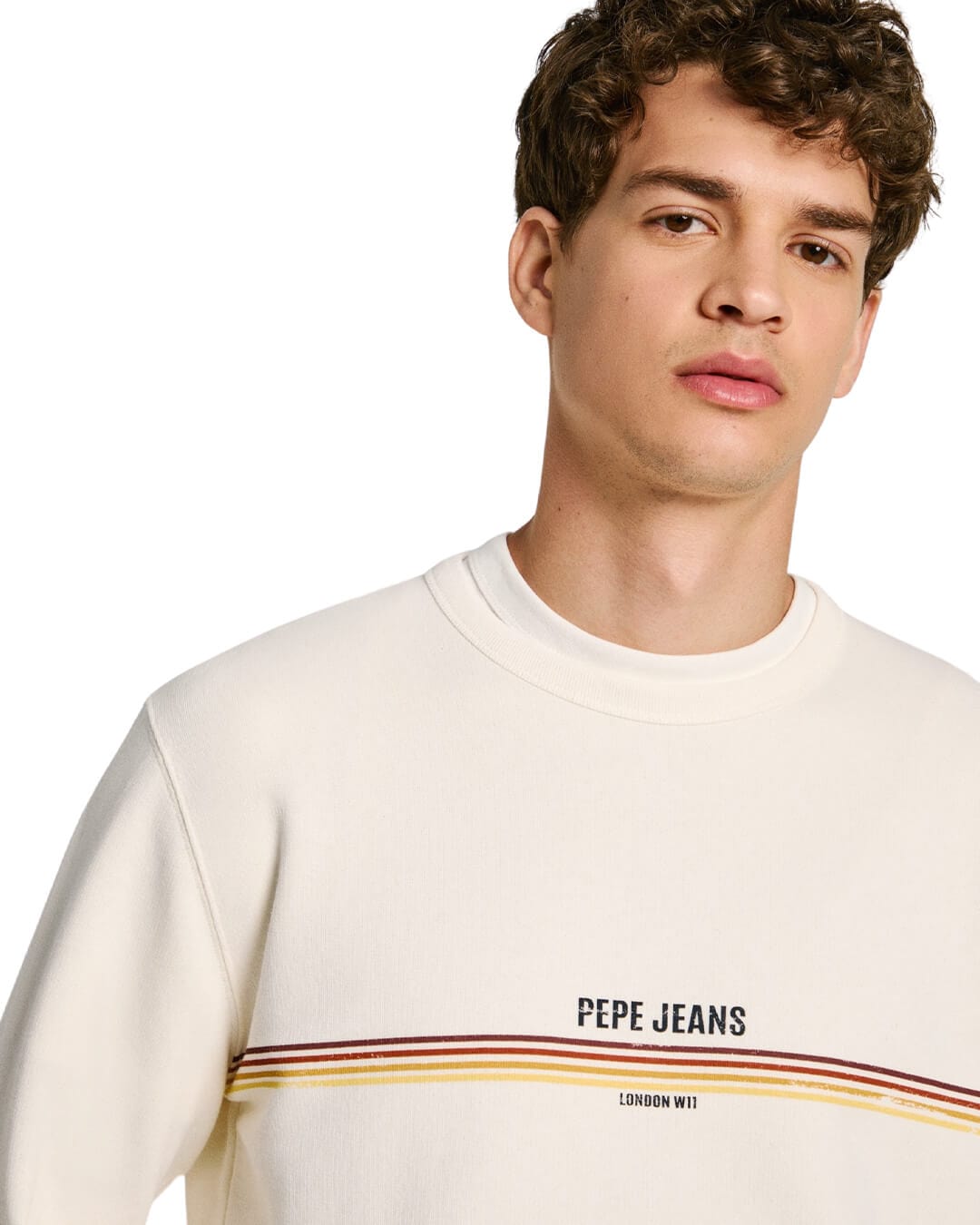 Pepe Jeans Jumpers Pepe Jeans White Sander Sweatshirt