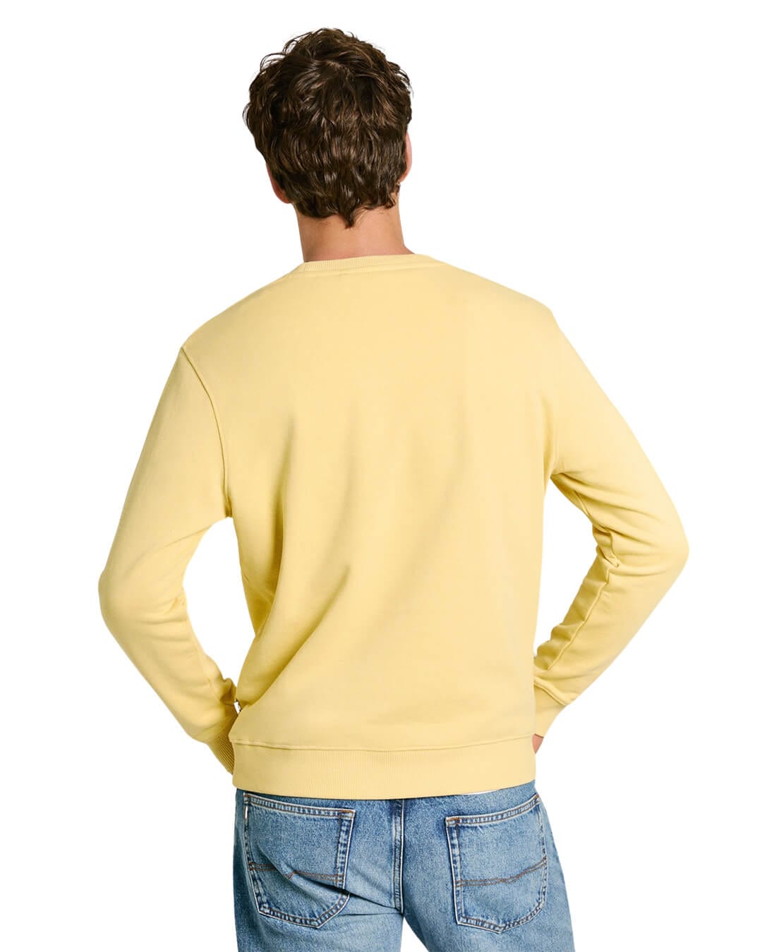 Pepe Jeans Jumpers Pepe Jeans Yellow Saul Crew Neck Jumper