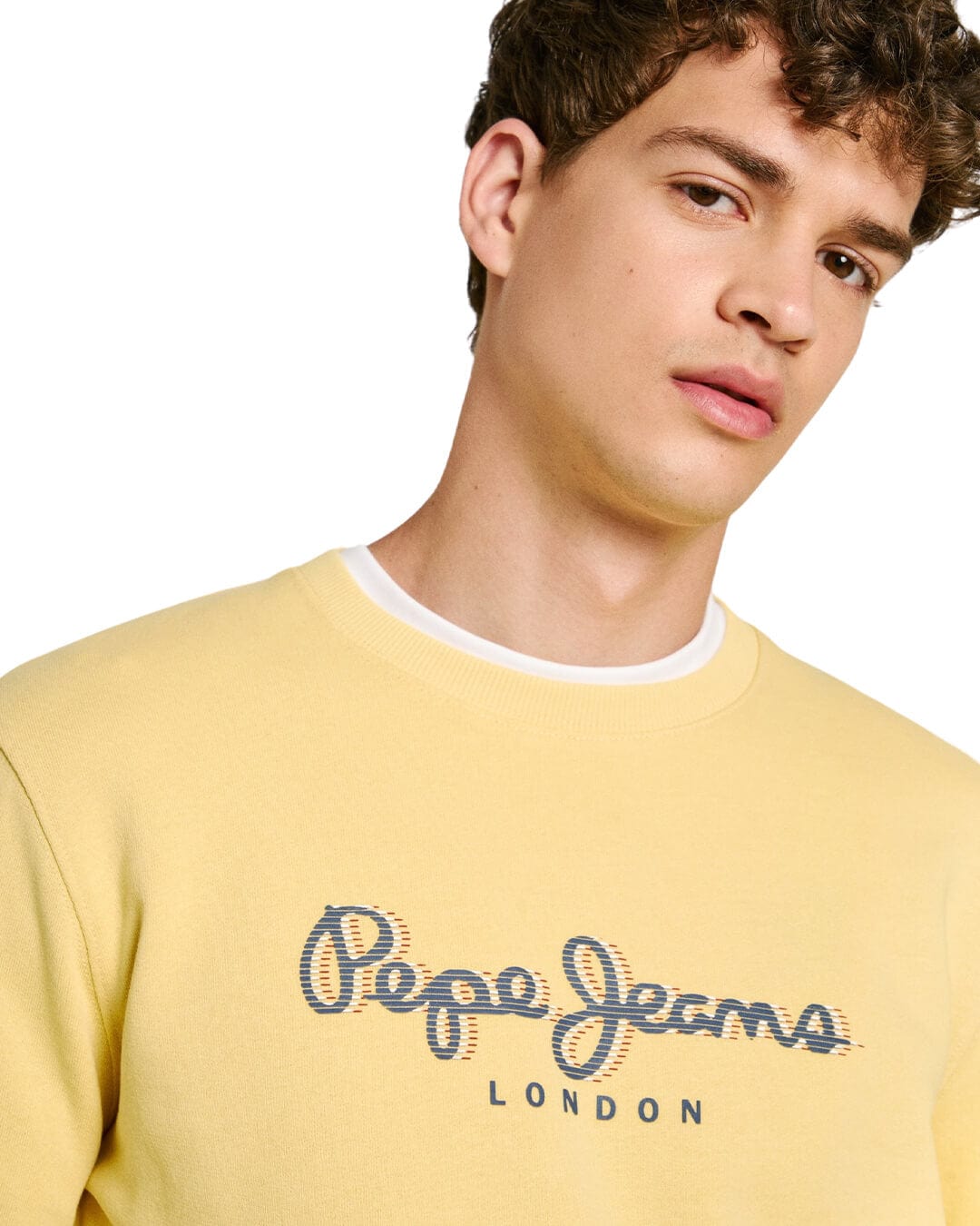 Pepe Jeans Jumpers Pepe Jeans Yellow Saul Crew Neck Jumper