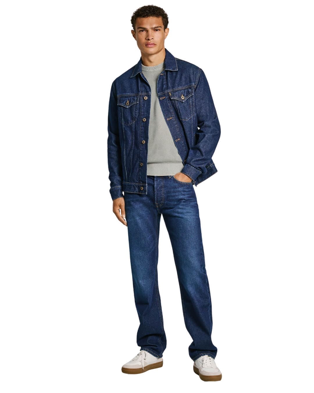 Pepe Jeans Outerwear Pepe Jeans Blue Denim Regular Jacket