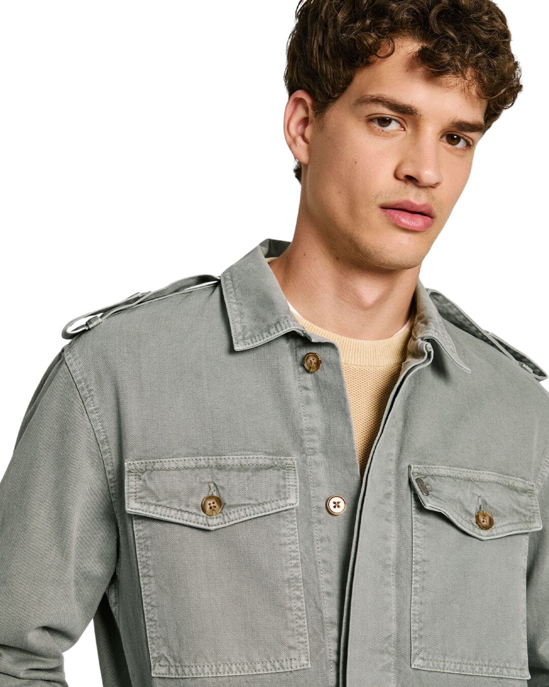 Pepe Jeans Outerwear Pepe Jeans Green Eaton Colour Field Jacket