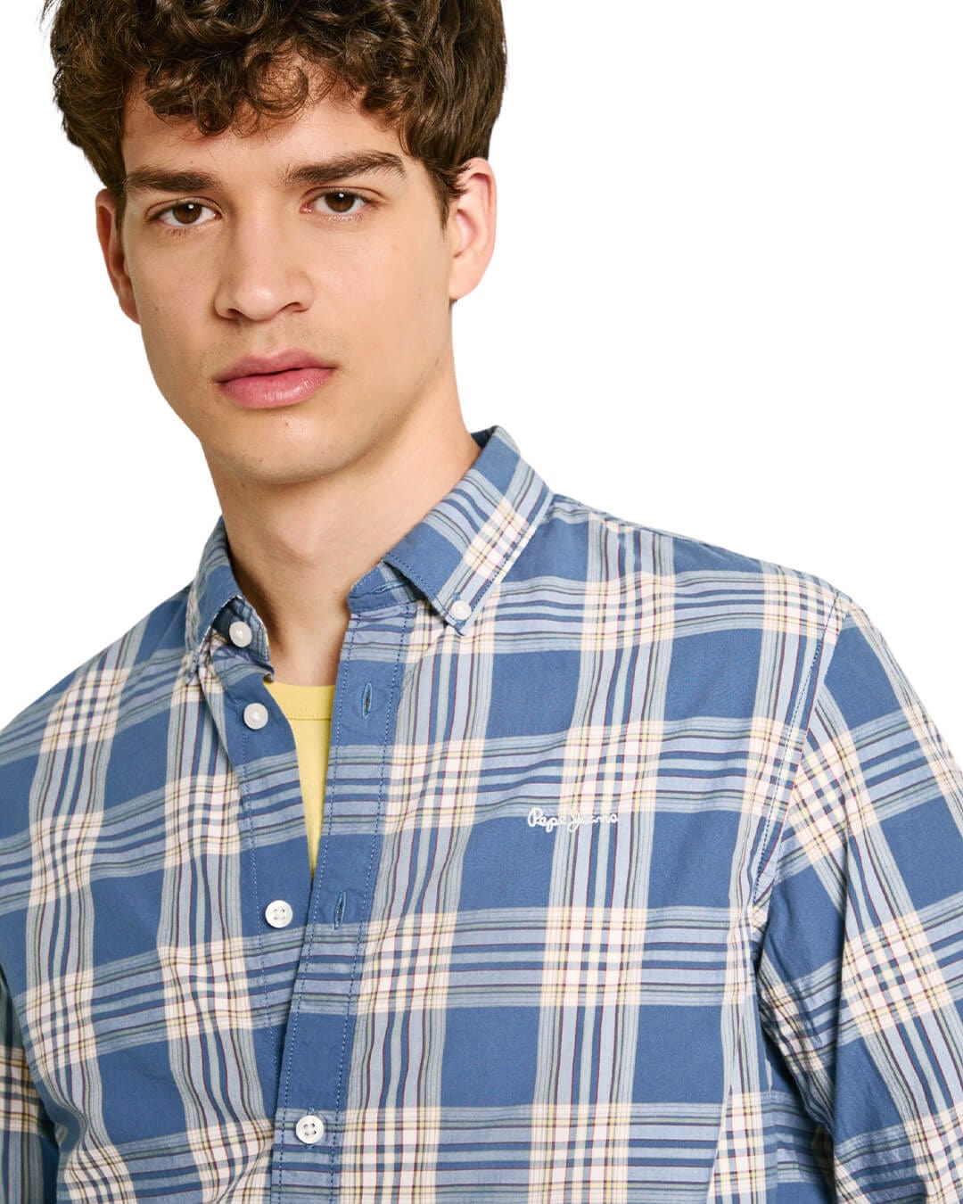 Pepe Jeans Shirts Pepe Jeans Blue Checked Markle Shirt