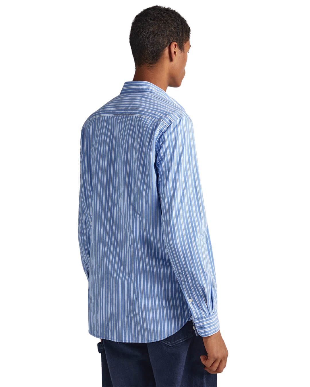 Pepe Jeans Shirts Pepe Jeans Blue Striped Castle Shirt