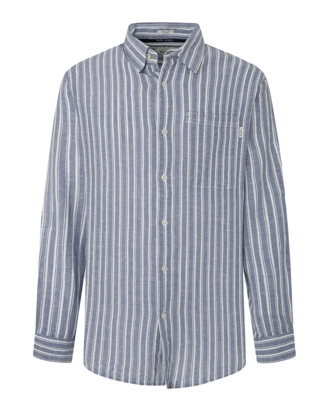 Pepe Jeans Shirts Pepe Jeans Blue Striped Mosey Shirt