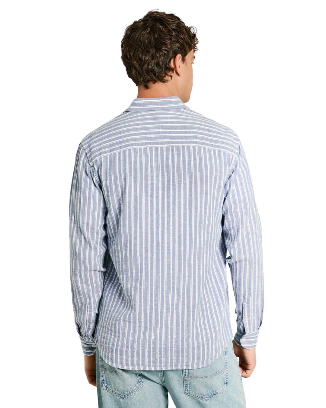 Pepe Jeans Shirts Pepe Jeans Blue Striped Mosey Shirt