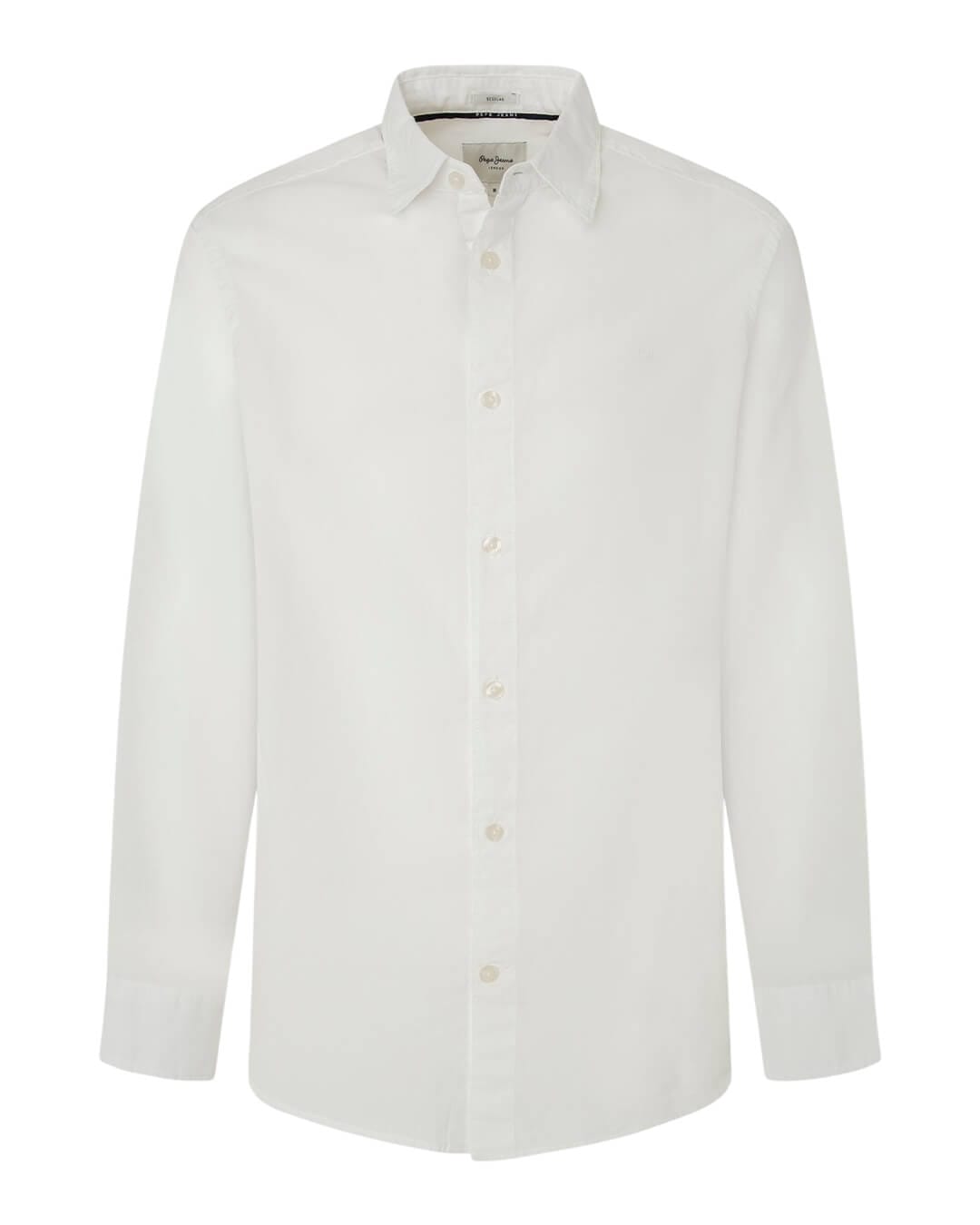 Pepe Jeans Shirts Pepe Jeans White Marcel Shirt