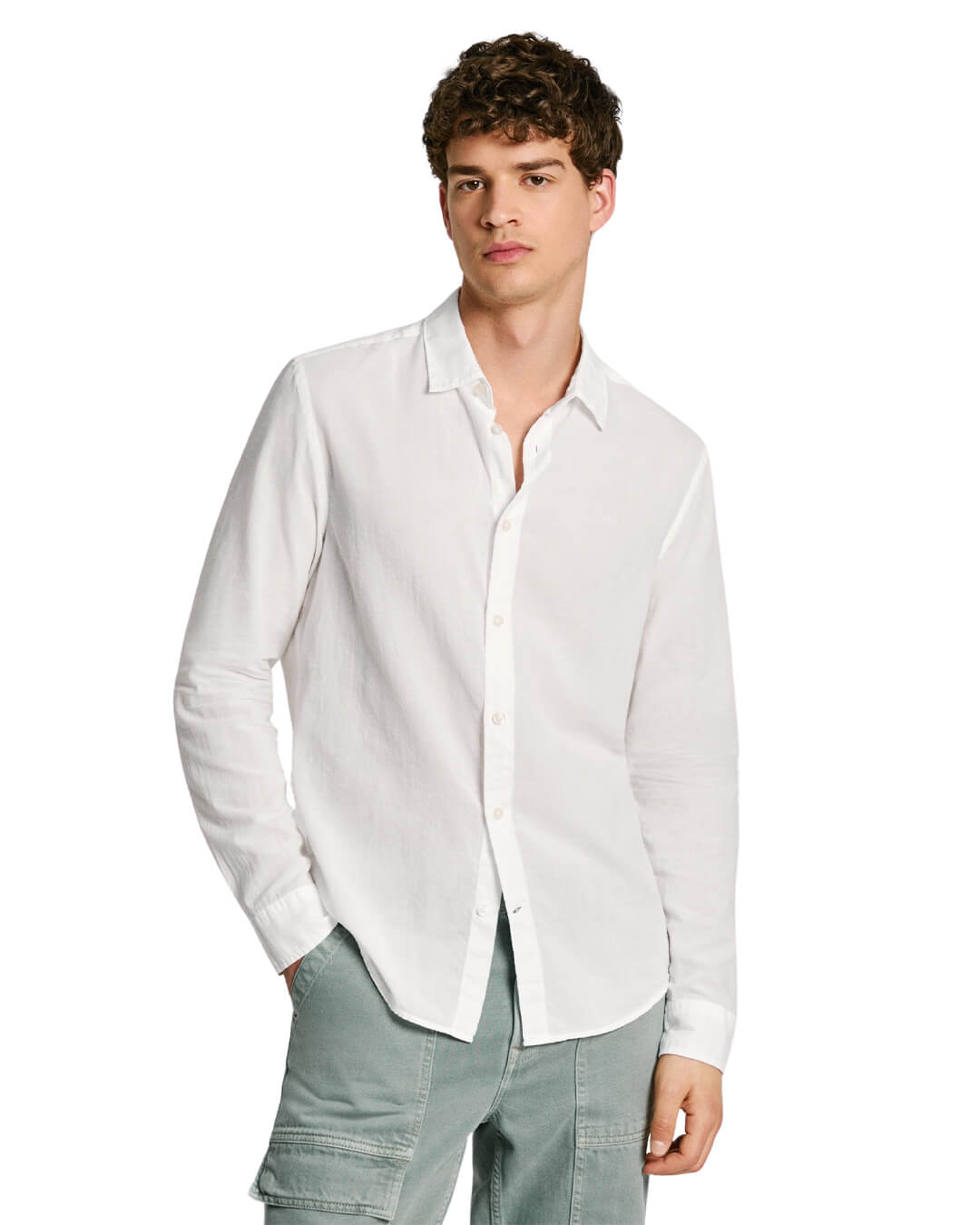 Pepe Jeans Shirts Pepe Jeans White Marcel Shirt