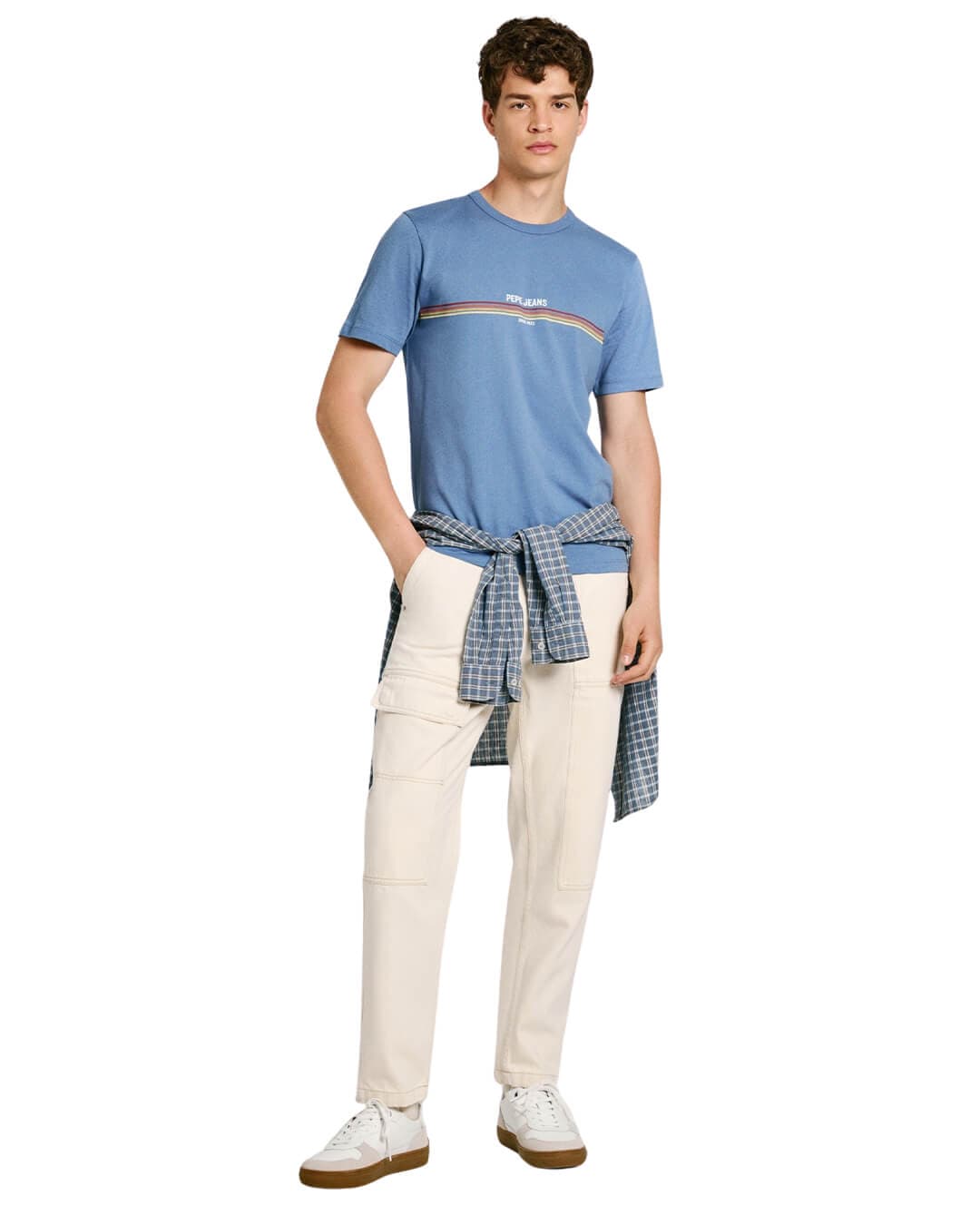 Pepe Jeans T-Shirts Pepe Jeans Blue Adur T-Shirt