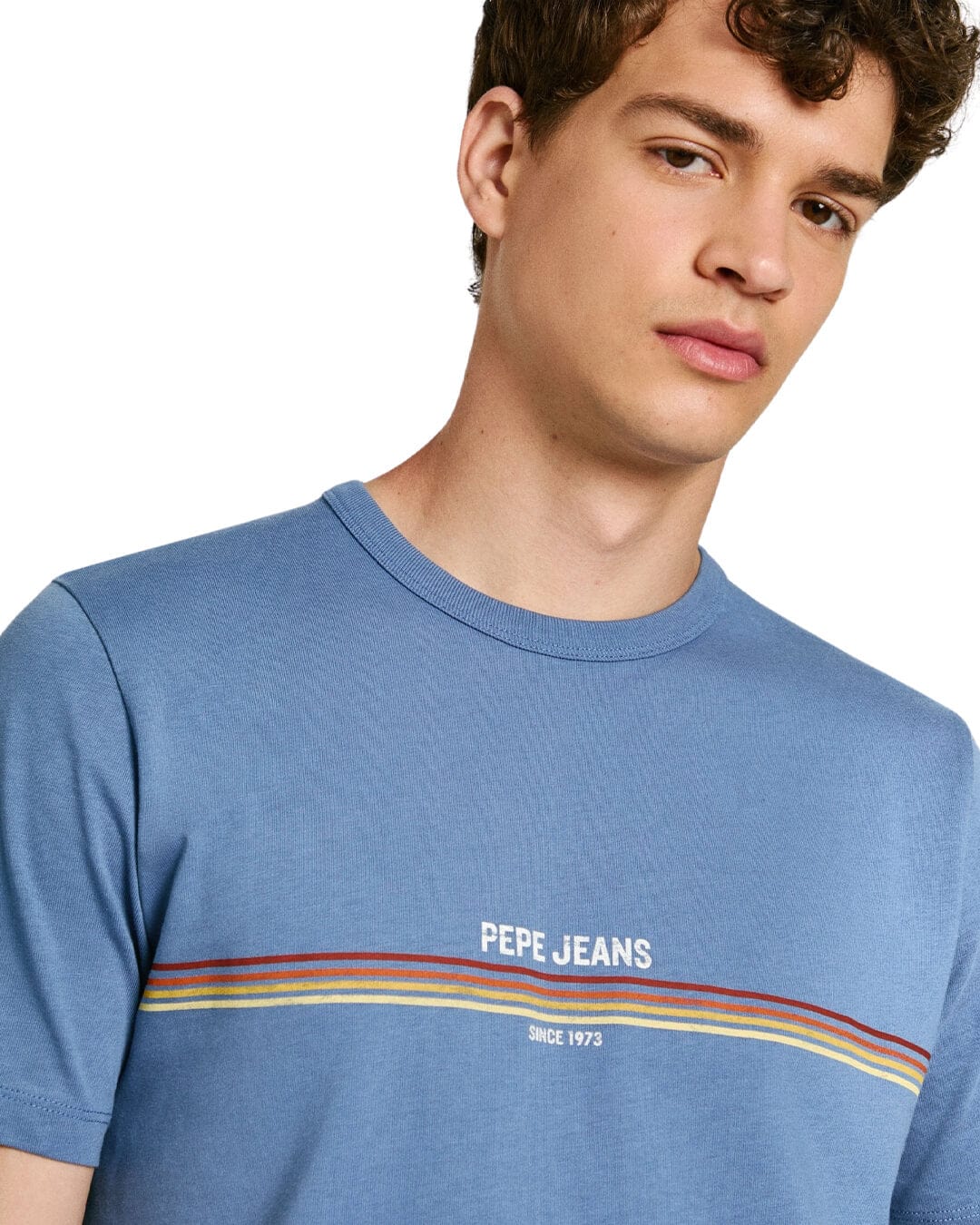 Pepe Jeans T-Shirts Pepe Jeans Blue Adur T-Shirt