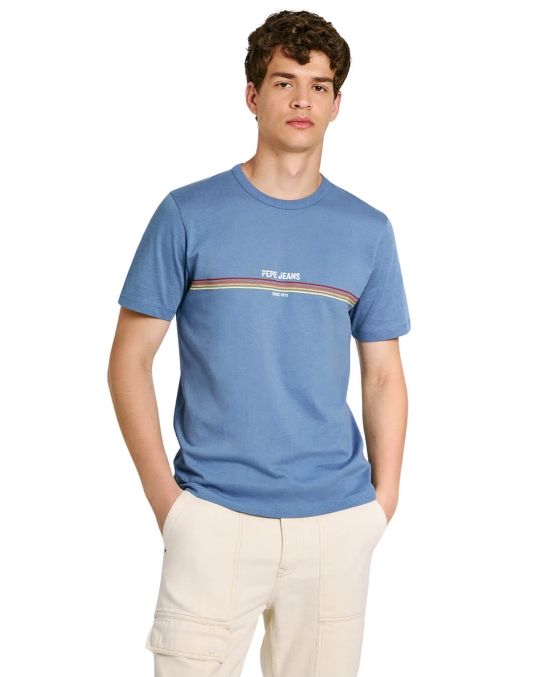 Pepe Jeans T-Shirts Pepe Jeans Blue Adur T-Shirt