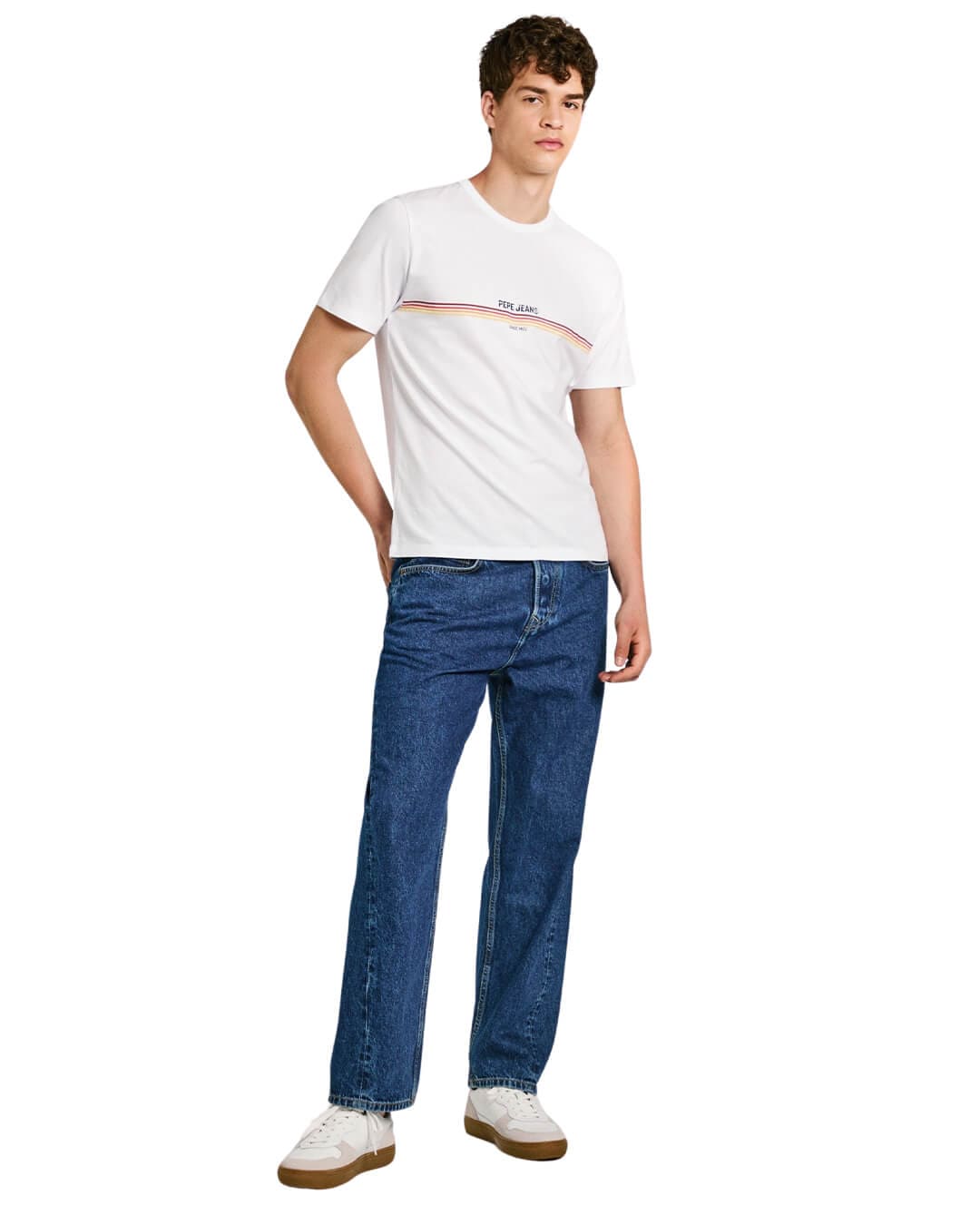 Pepe Jeans T-Shirts Pepe Jeans White Adur T-Shirt