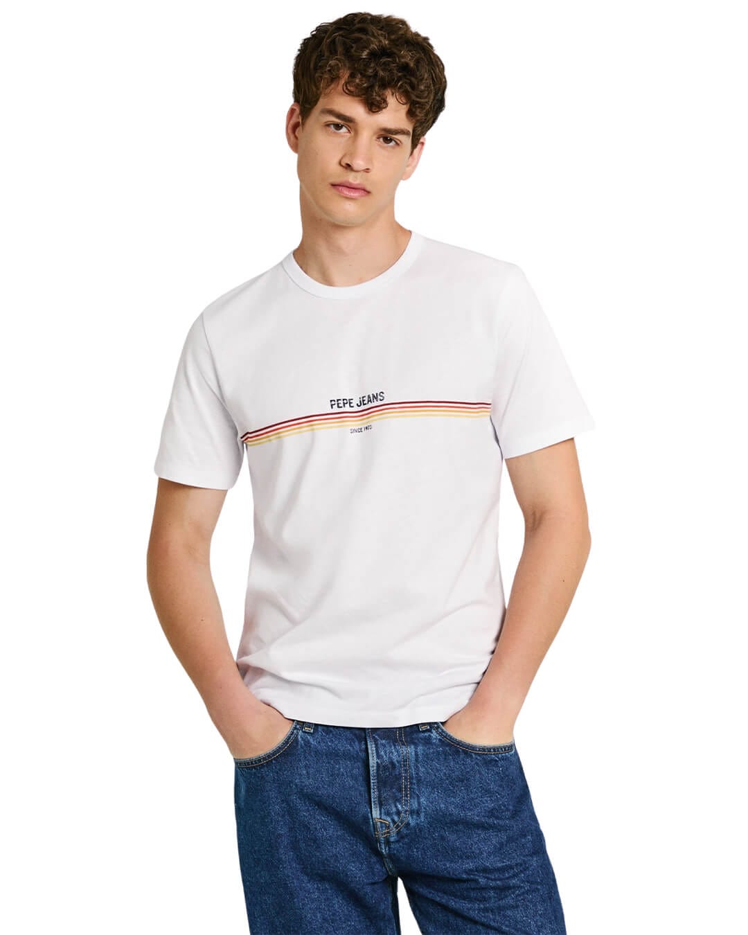 Pepe Jeans T-Shirts Pepe Jeans White Adur T-Shirt