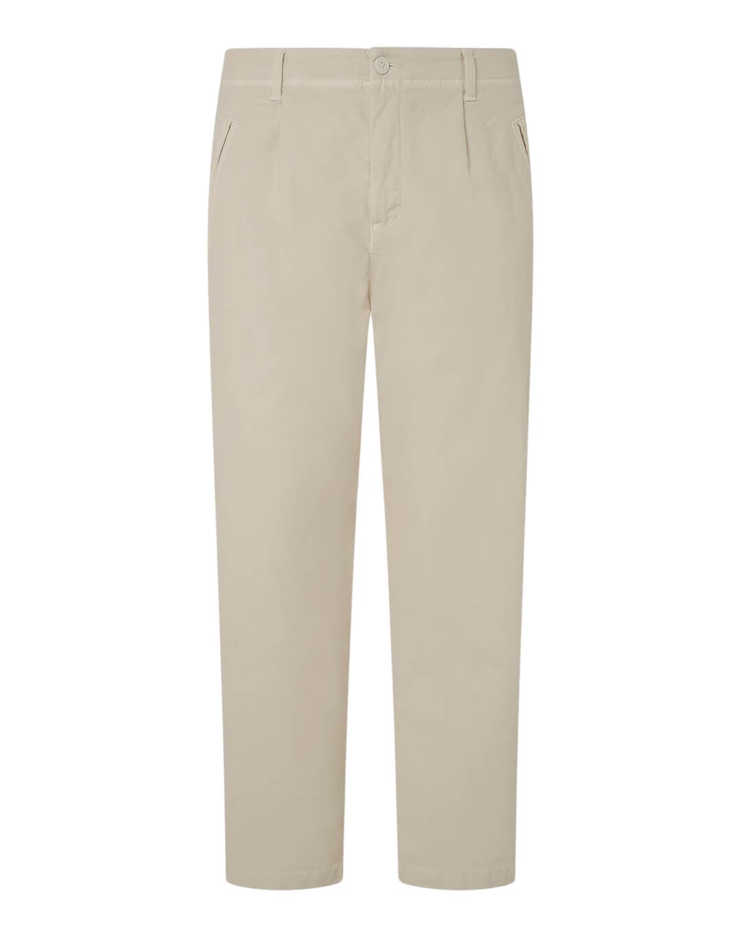 Pepe Jeans Trousers Pepe Jeans White Relaxed Comfort Trousers