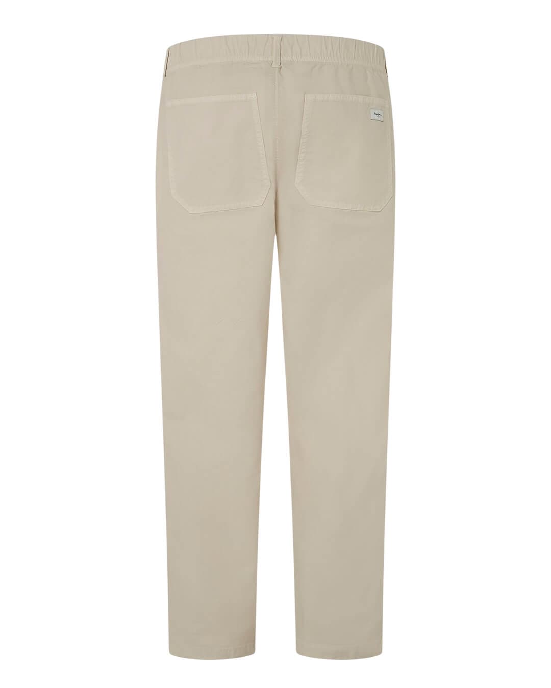 Pepe Jeans Trousers Pepe Jeans White Relaxed Comfort Trousers