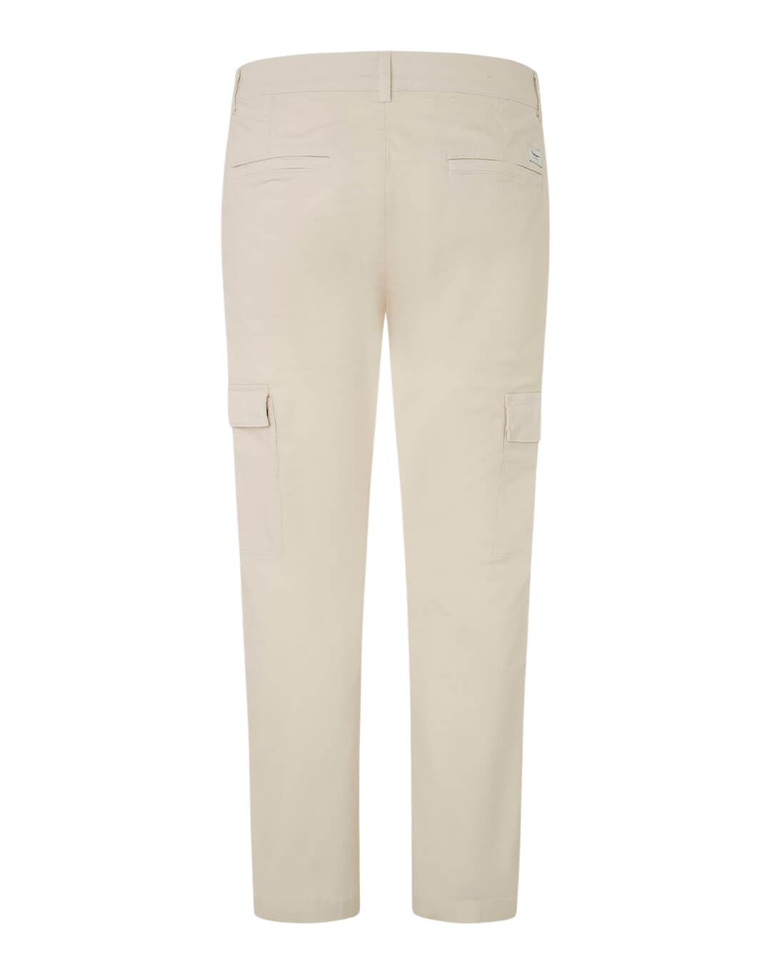 Pepe Jeans Trousers Pepe Jeans White Slim Fit Cargo Trousers