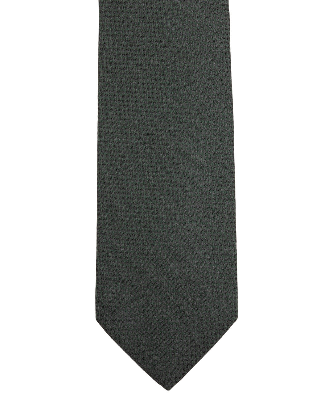 Tie Olive With Dark Grey Spots