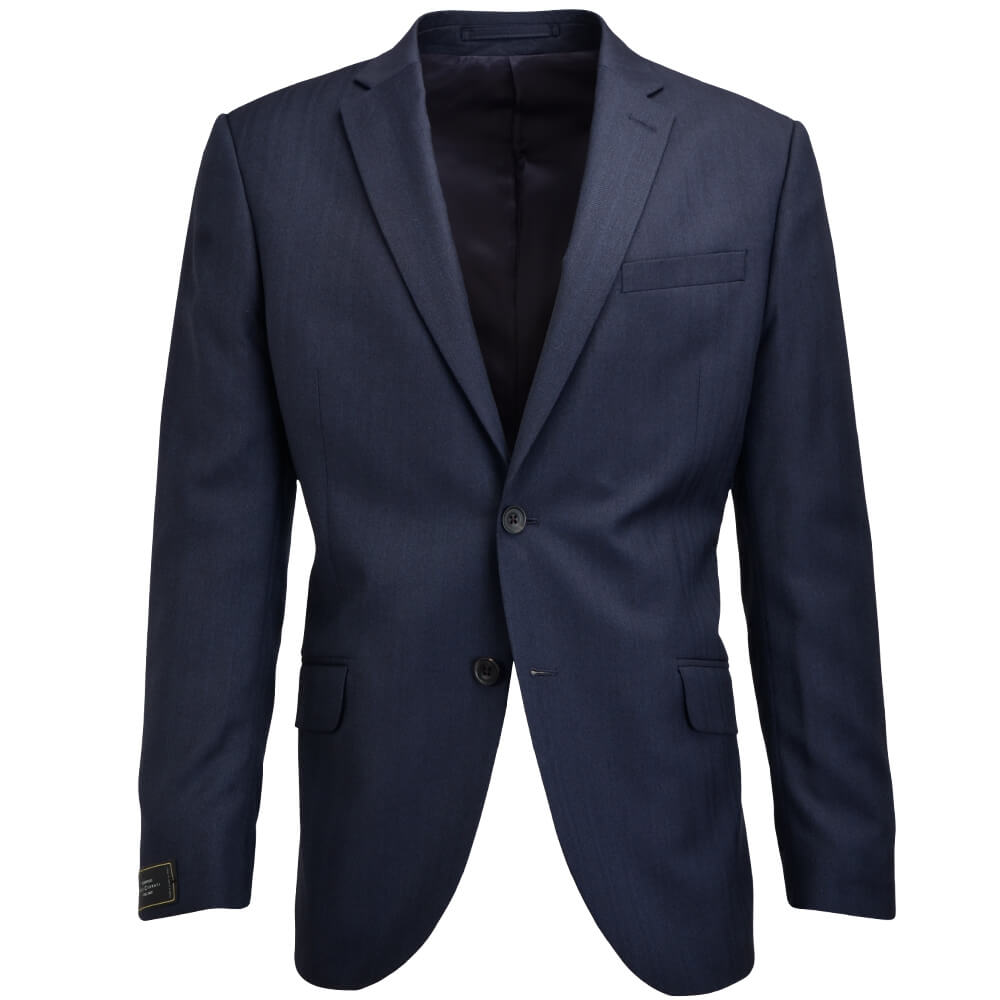 Lanificio F.lli Cerruti Navy Herringbone Suit - Gagliardi