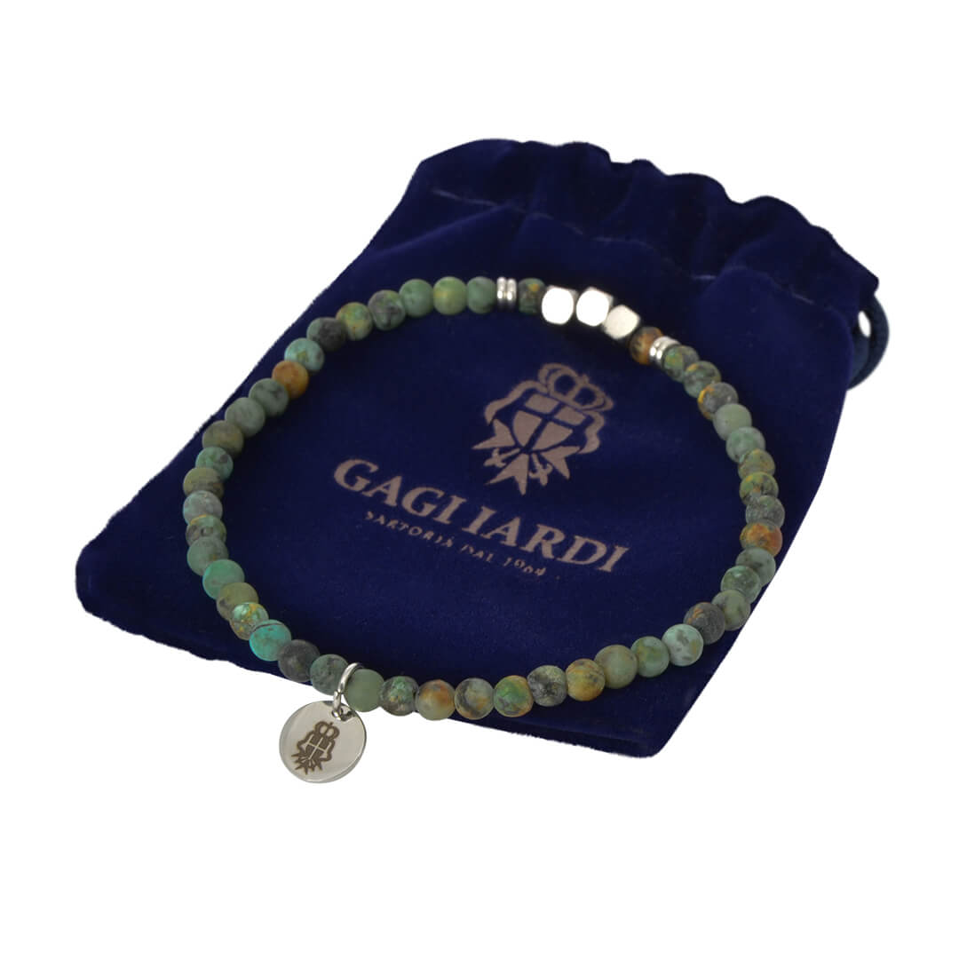 Green Beaded Bracelet - Gagliardi