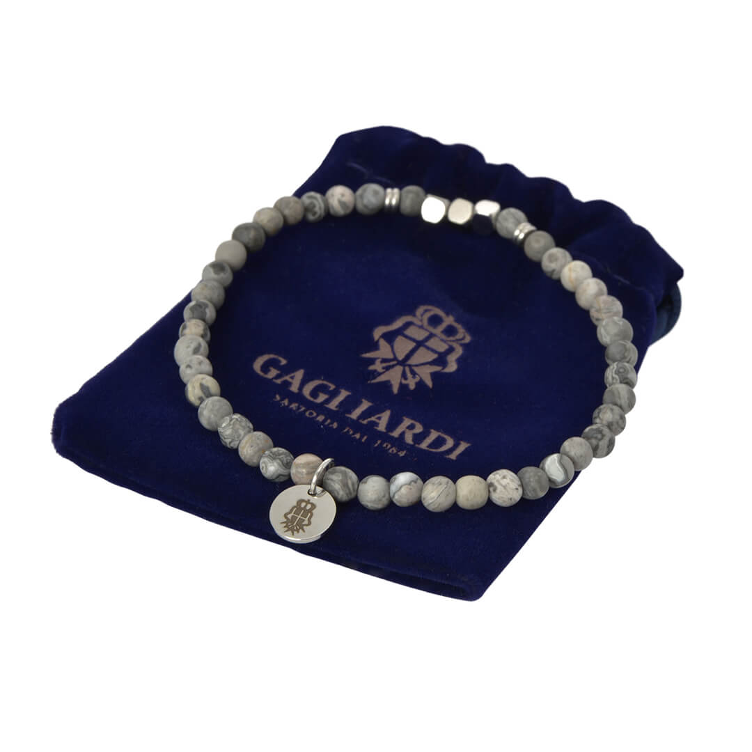 Grey Beaded Bracelet - Gagliardi