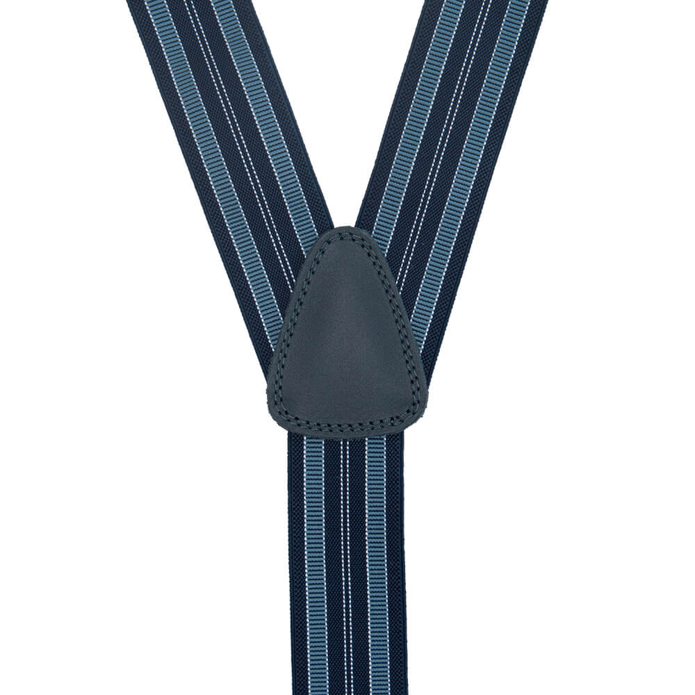 Navy and Blue Striped Braces - Gagliardi