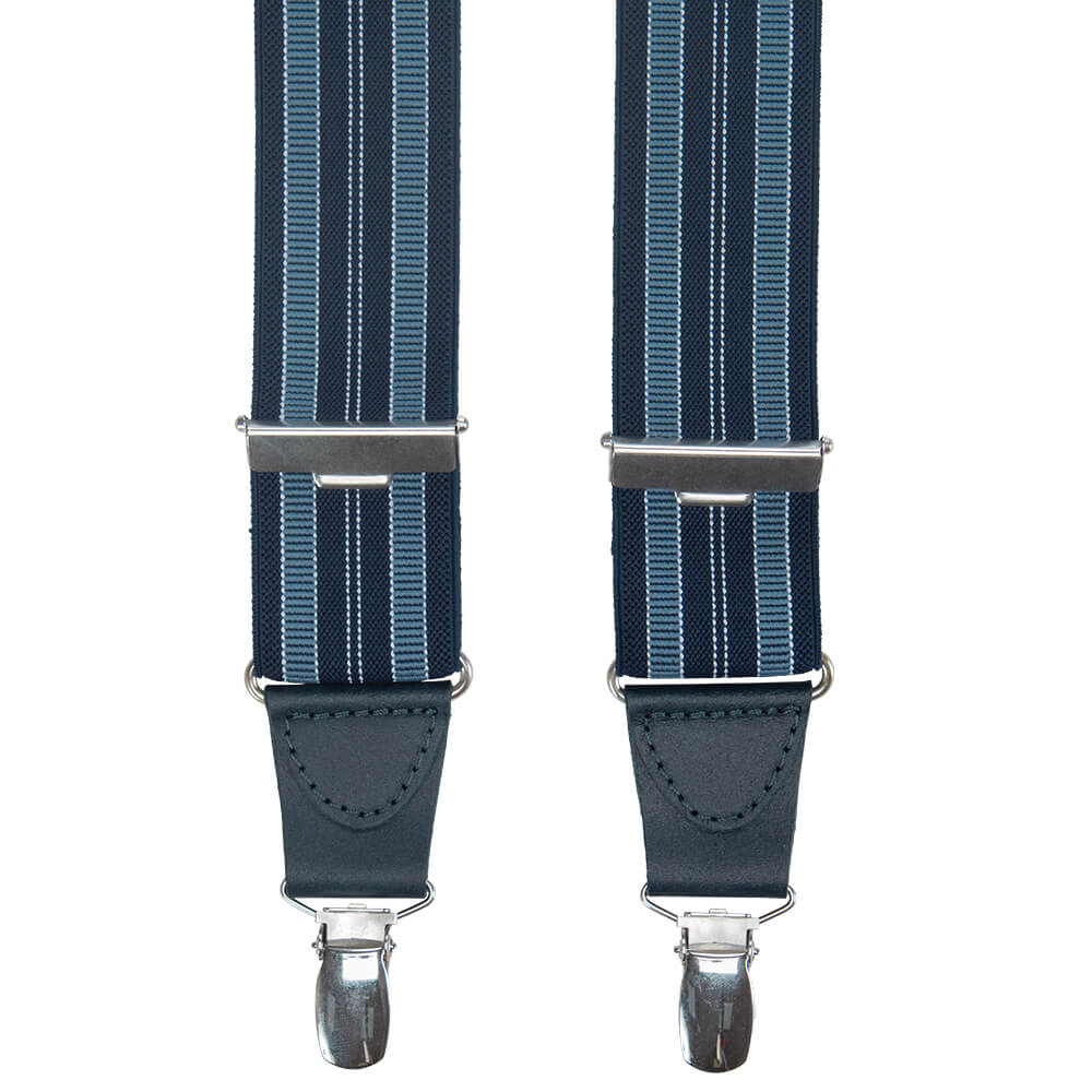 Navy and Blue Striped Braces - Gagliardi