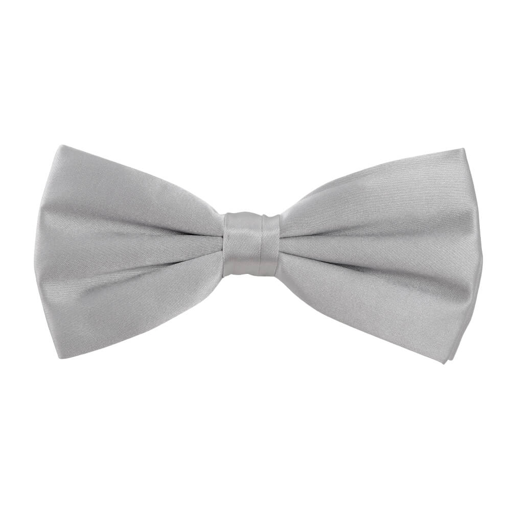 Silver Silk Bow Tie - Gagliardi