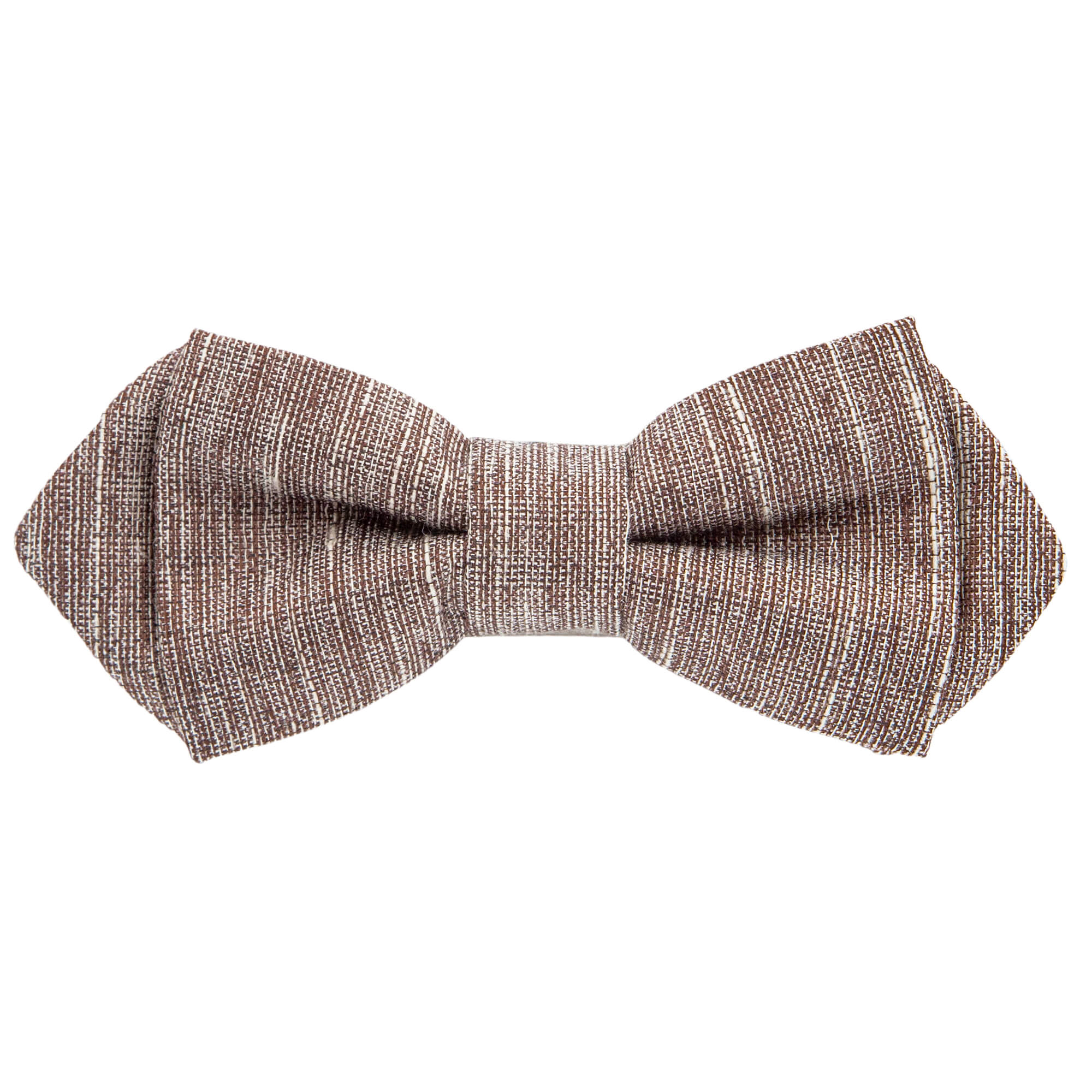 Brown Textured Bow Tie