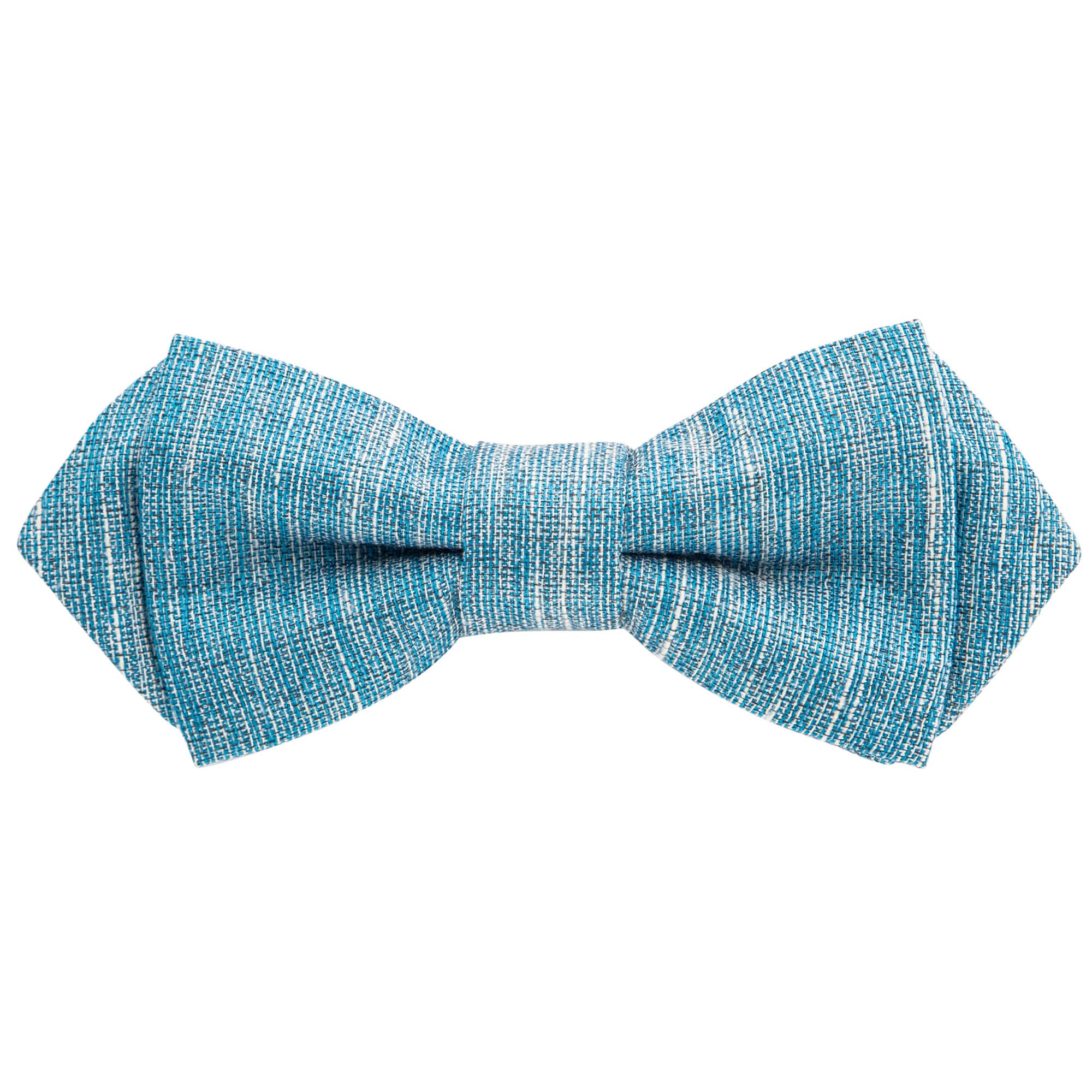 Turquoise Textured Bow Tie