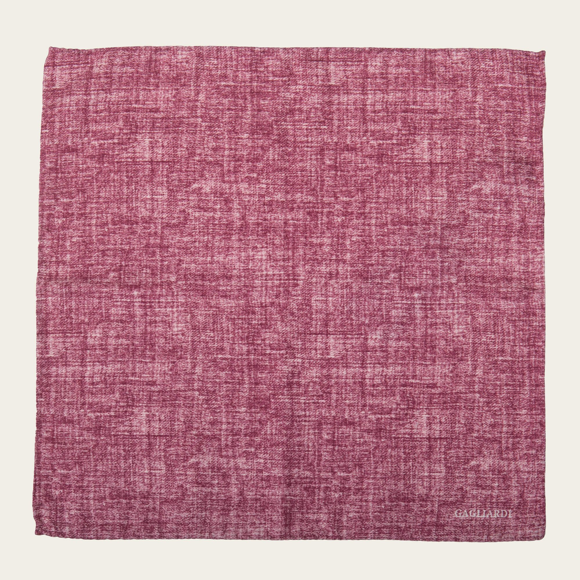 Pink Melange Silk Cotton Pocket Square
