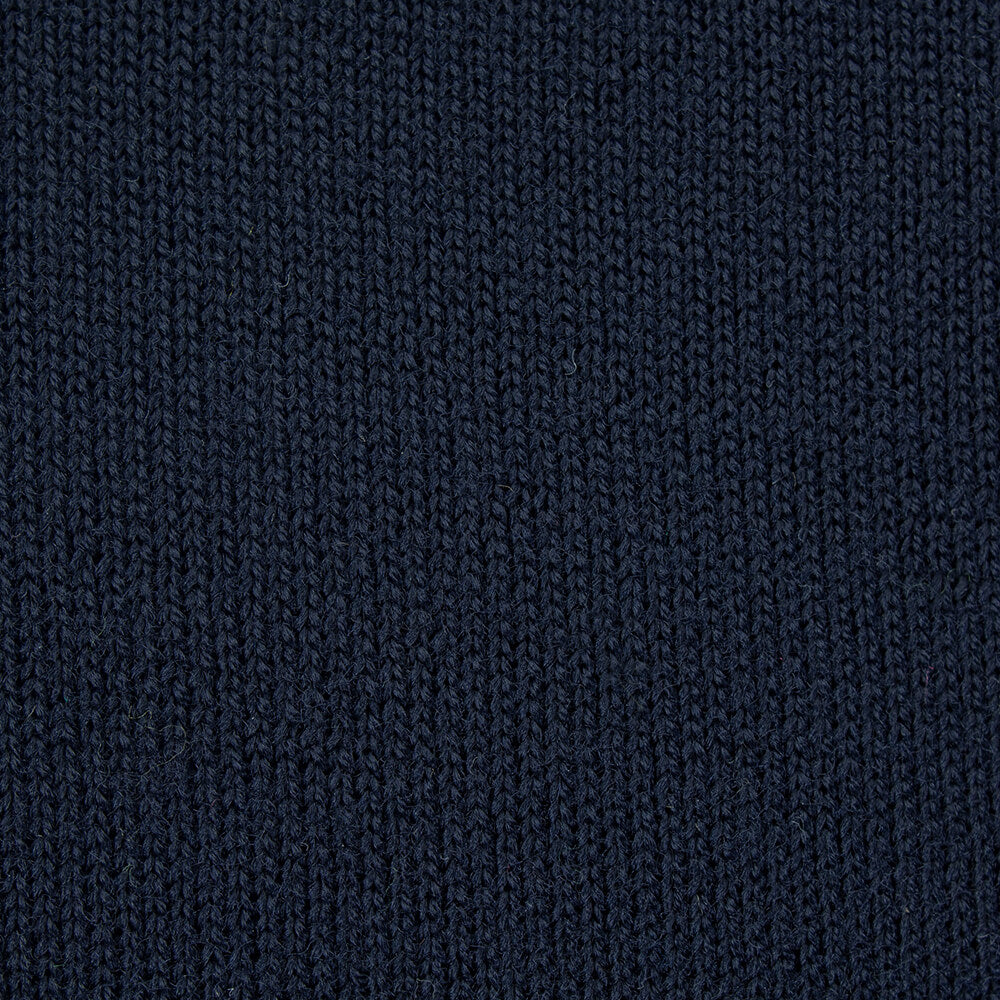 Navy Merino V-Neck - Gagliardi