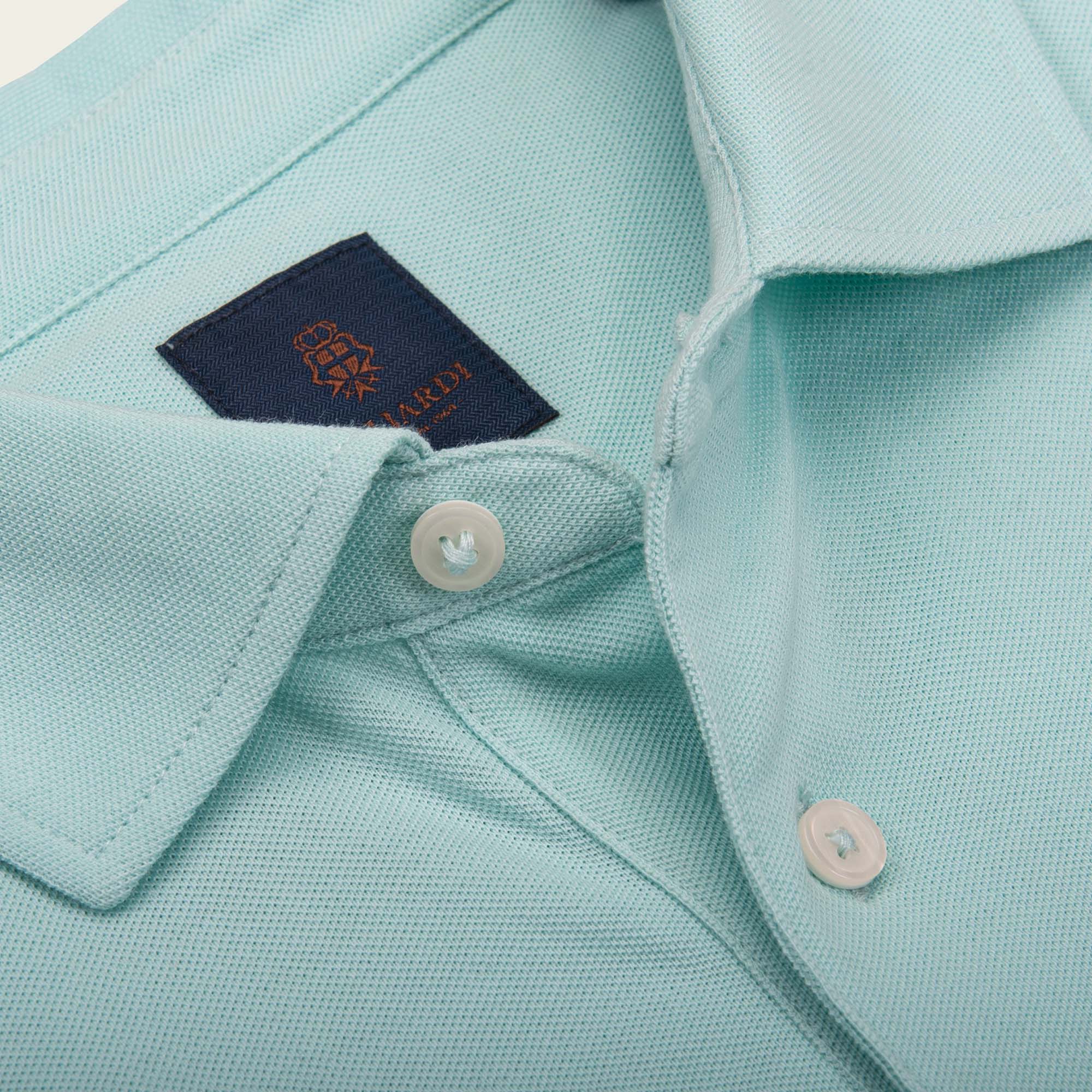 Mint Pique Polo Shirt