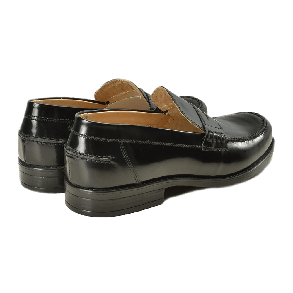 Black Leather Loafers - Gagliardi