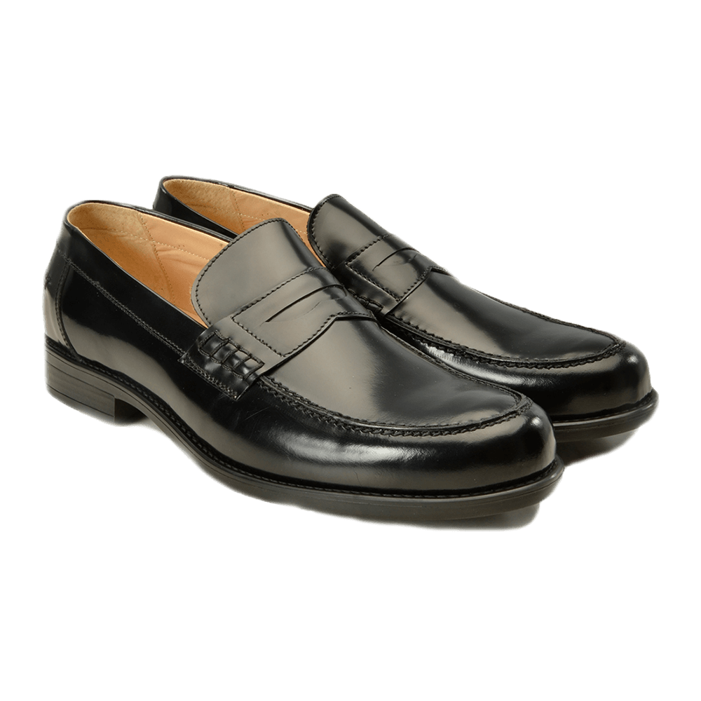 Black Leather Loafers - Gagliardi