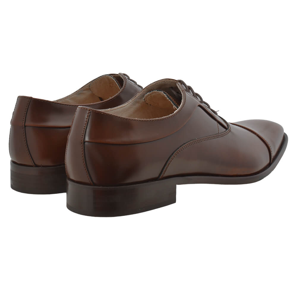 Brown Leather Lace Up Shoes - Gagliardi