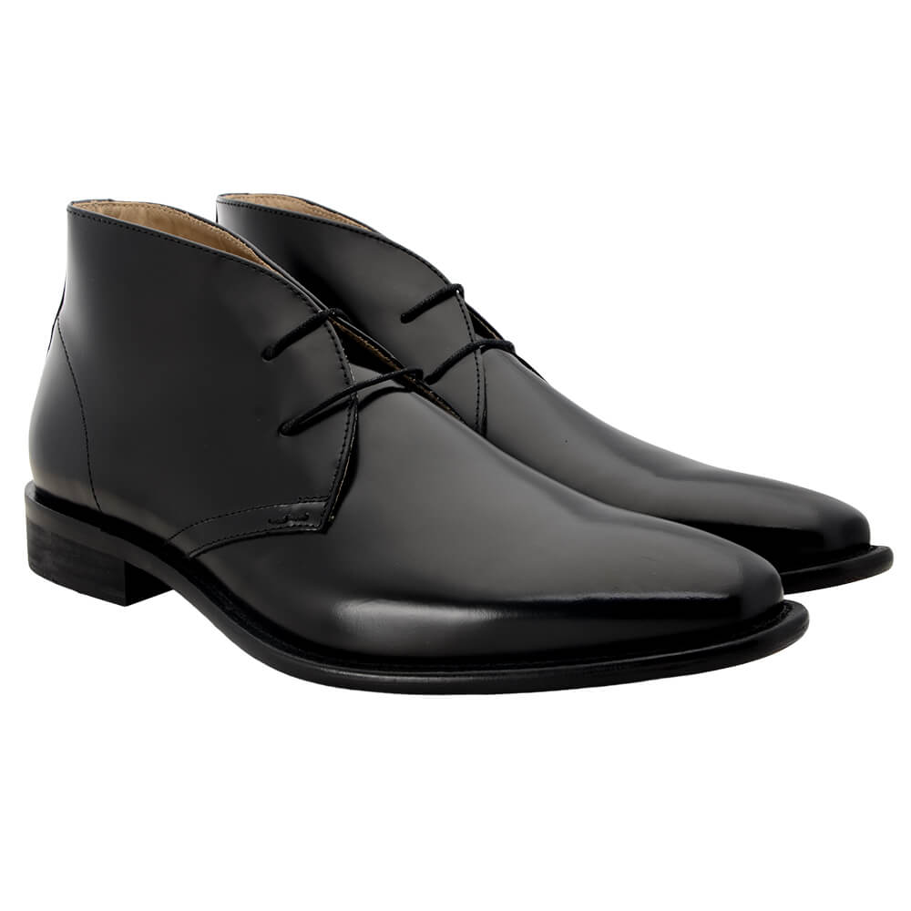 Black Leather Boots - Gagliardi