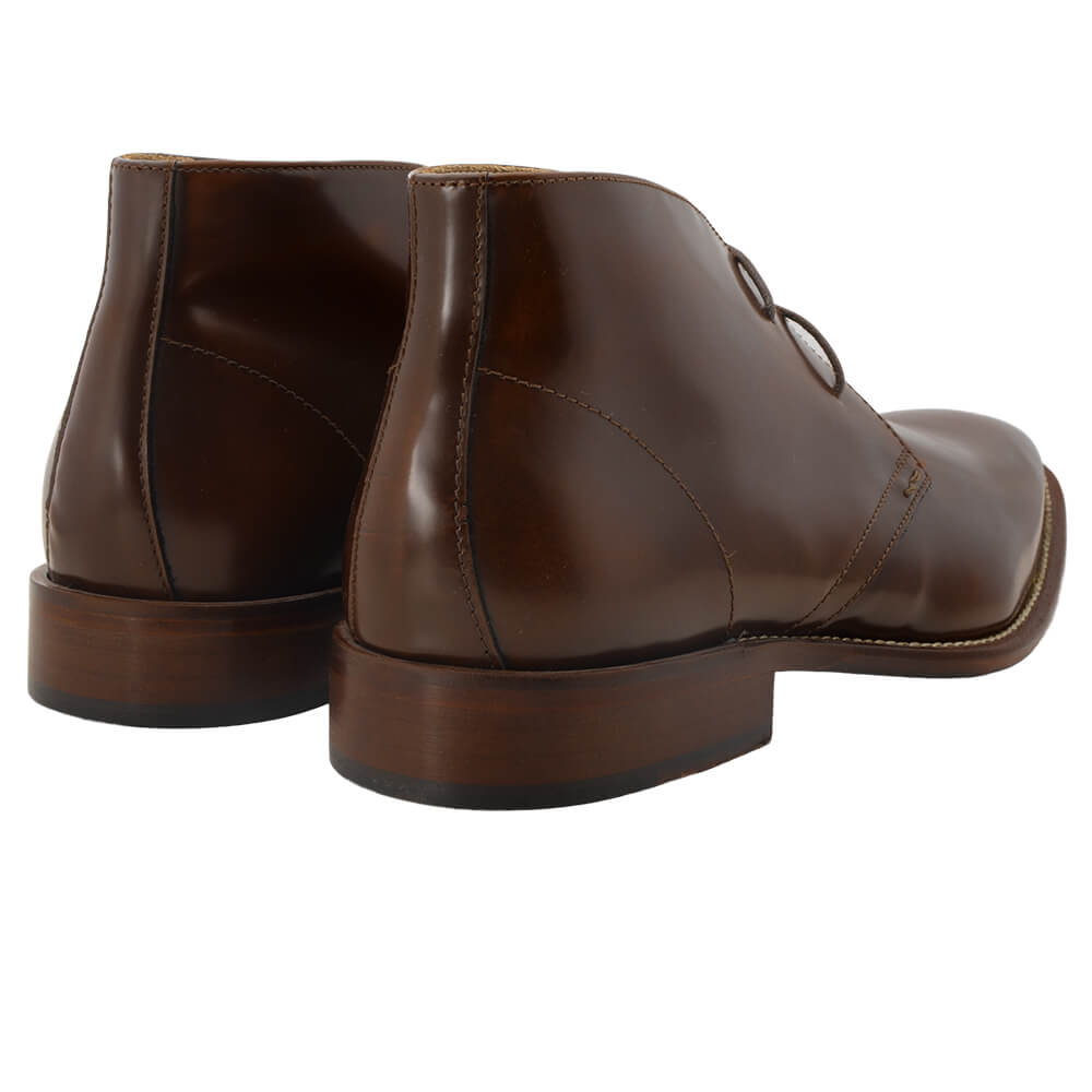Brown Leather Dessert Boots - Gagliardi