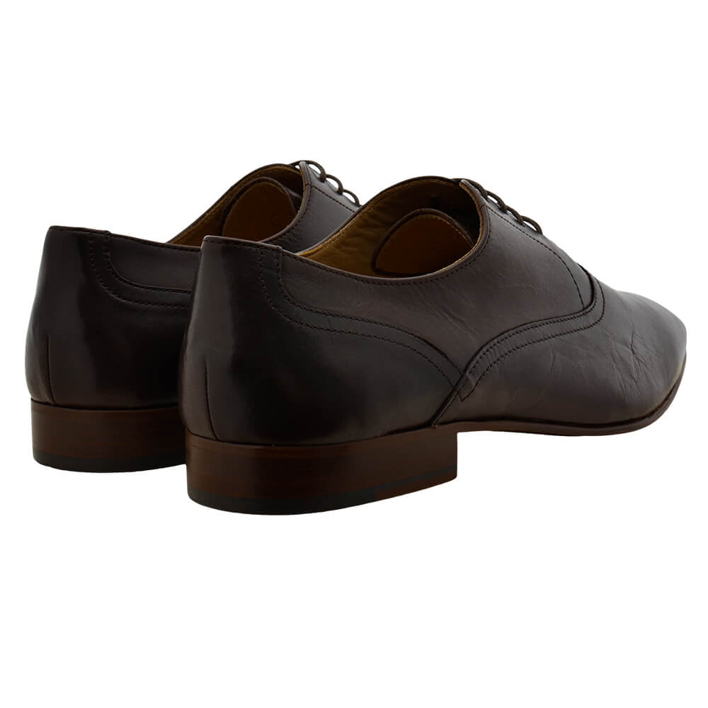 Brown Leather Lace Up Shoes - Gagliardi