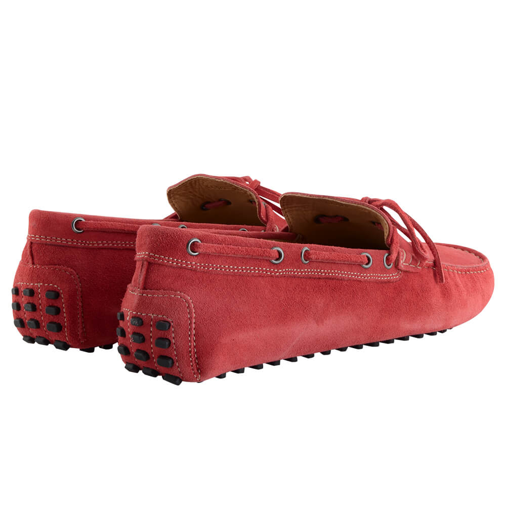 Red Suede Moccasins - Gagliardi