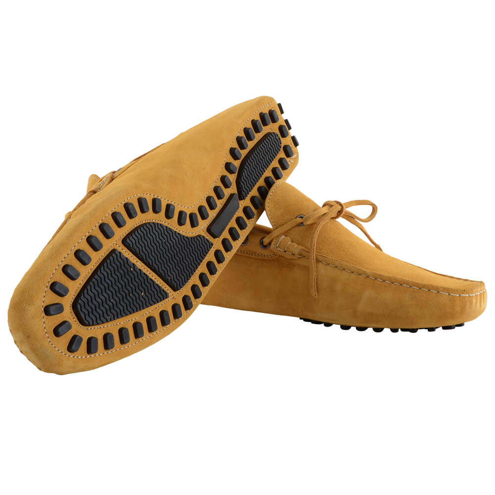 Yellow Suede Moccasins - Gagliardi