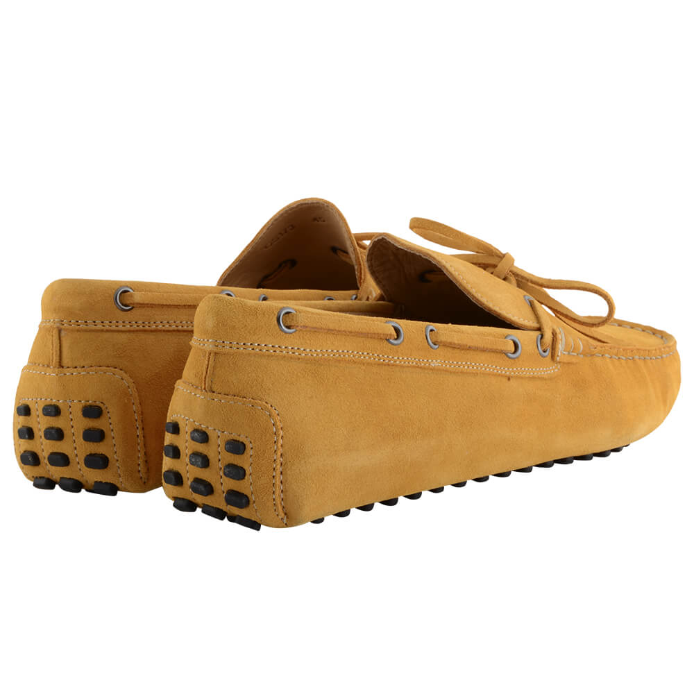 Yellow Suede Moccasins - Gagliardi