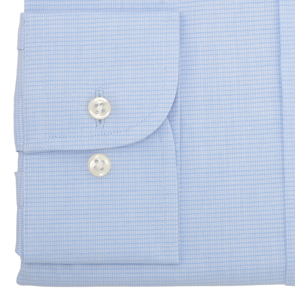 Slim Fit Sky Box Weave Cutaway Collar Shirt - Gagliardi