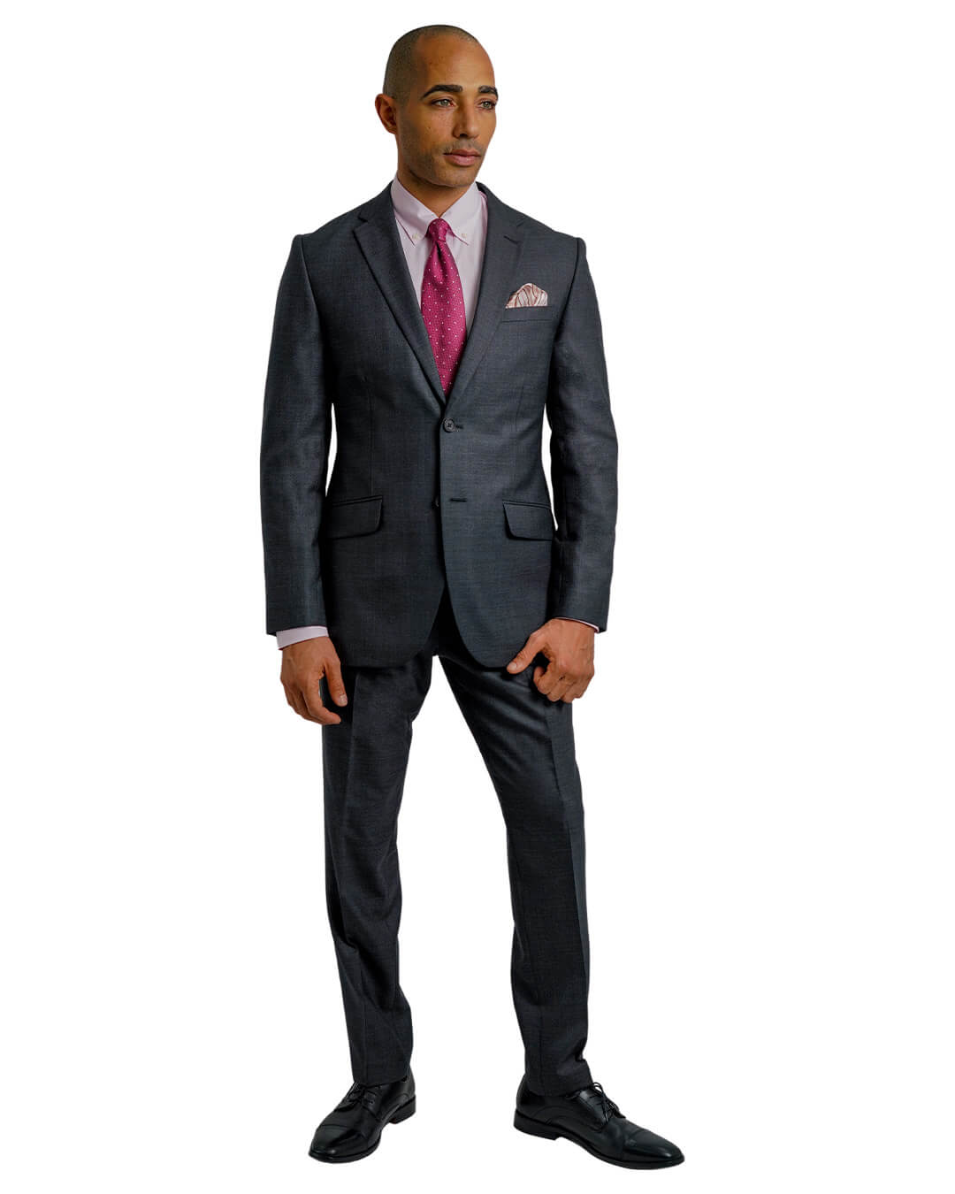 Charcoal Melange Twill Suit