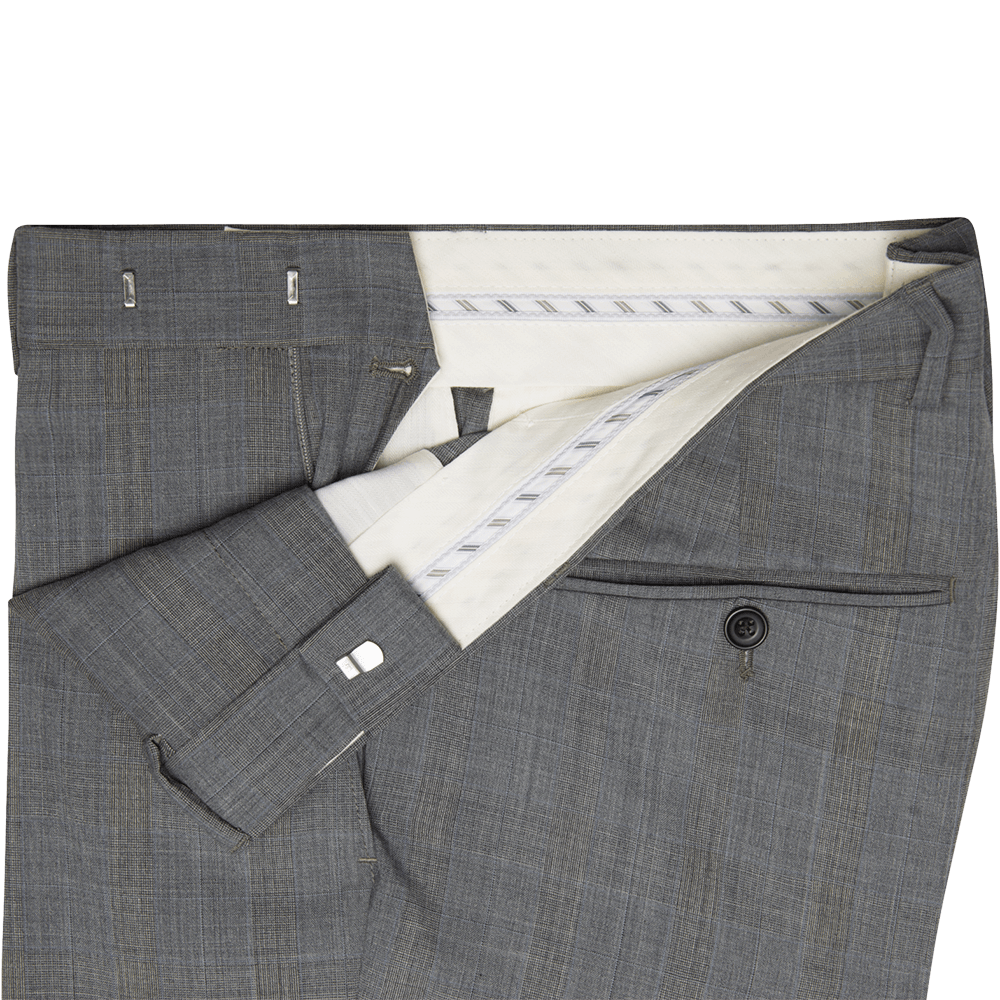 Mid Grey with Blue Stripe Two-Piece Suit - Gagliardi