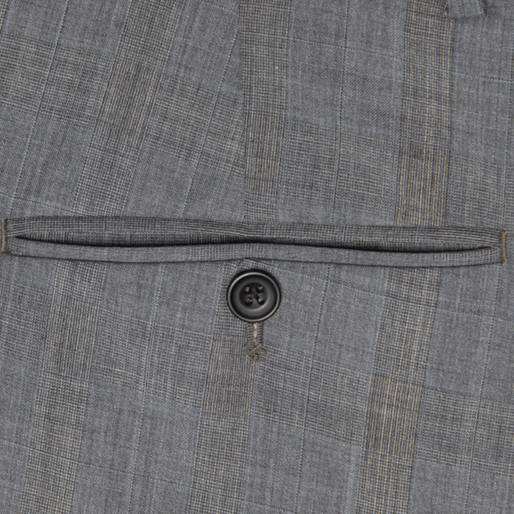 Mid Grey with Blue Stripe Two-Piece Suit - Gagliardi