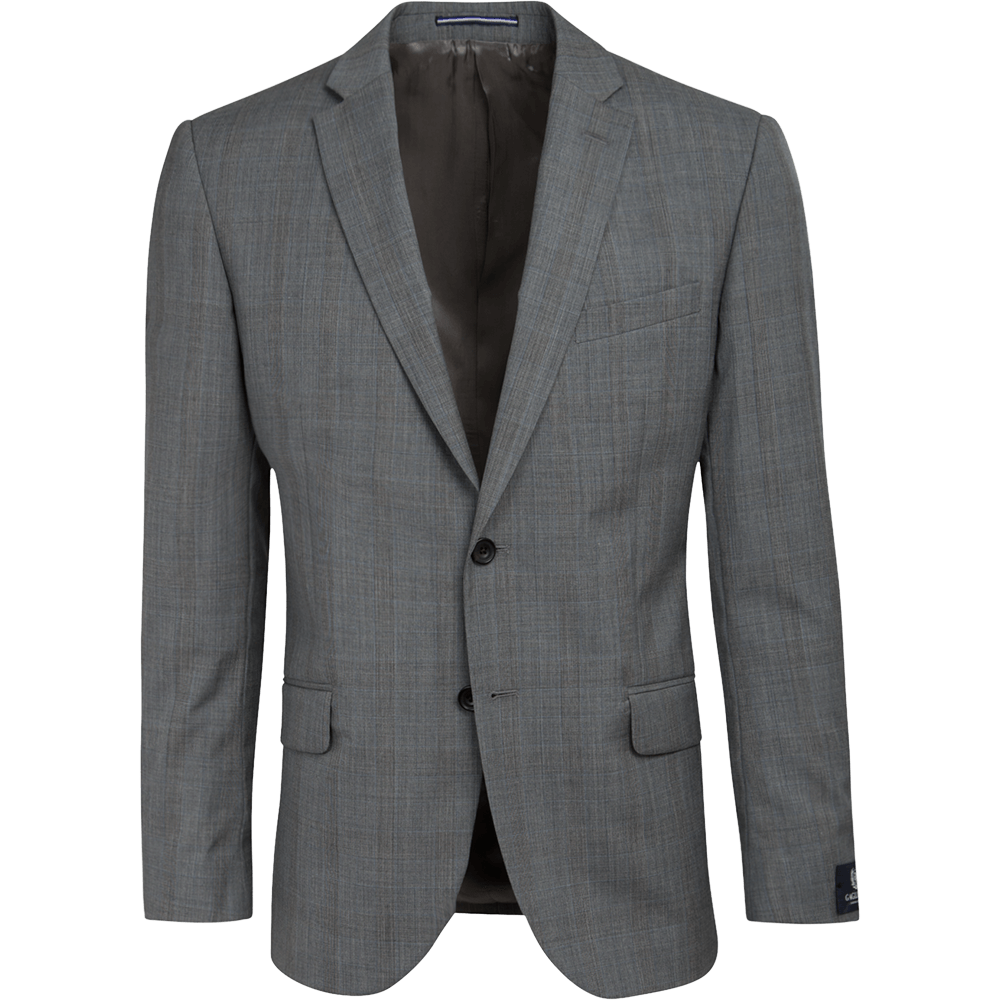 Mid Grey with Blue Stripe Two-Piece Suit - Gagliardi