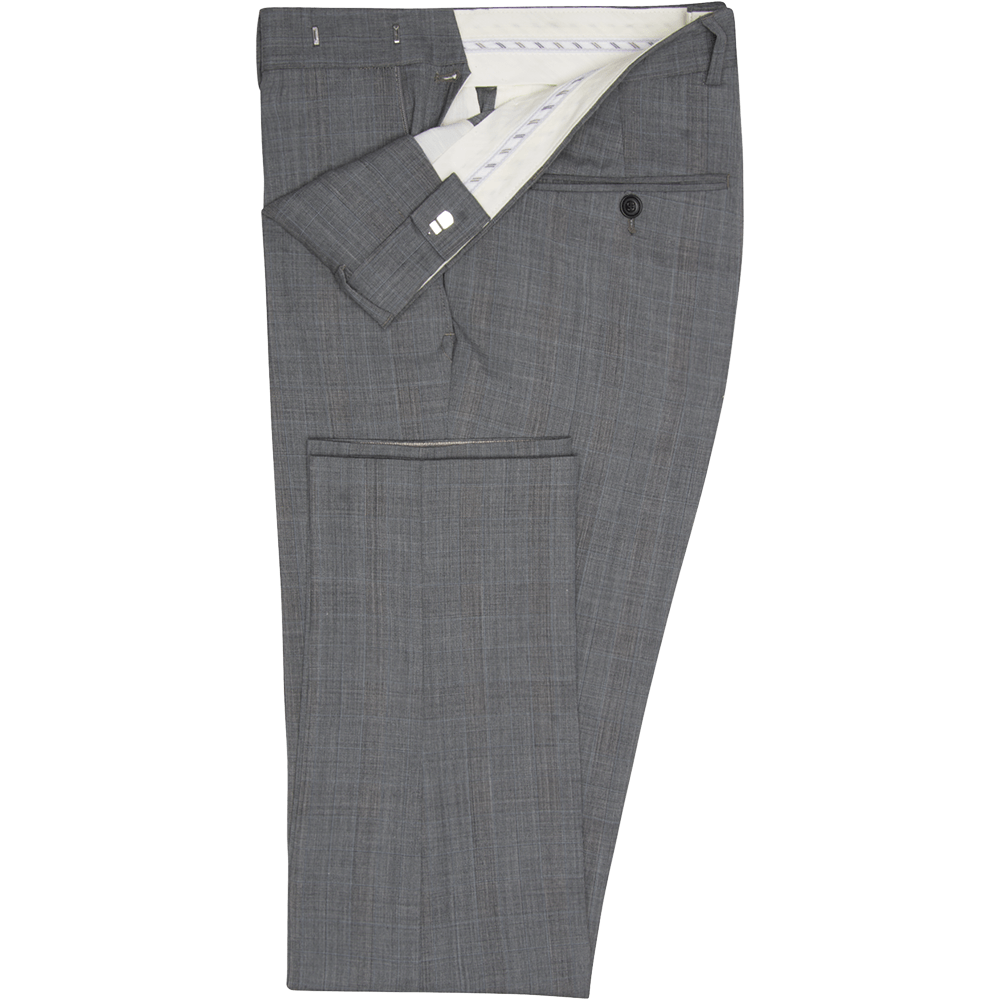 Mid Grey with Blue Stripe Two-Piece Suit - Gagliardi