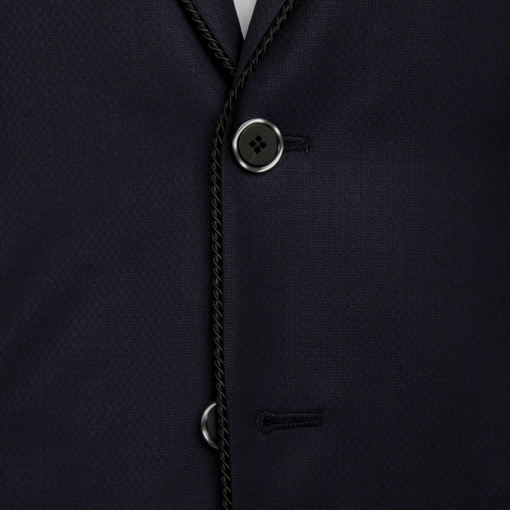 Navy Micro Jacquard Evening Two-Piece Tuxedo - Gagliardi